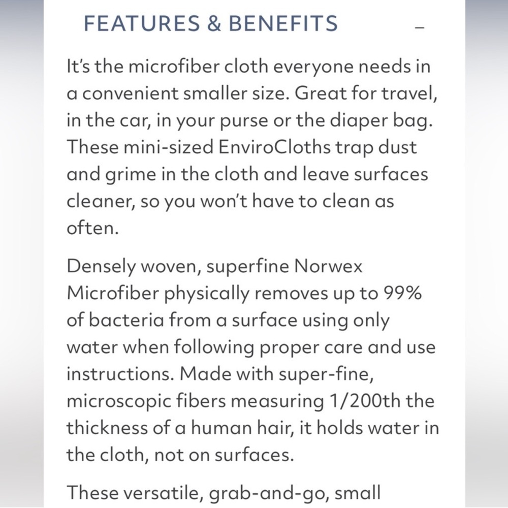 Norwex Mini Enviro Travel Pack Set of 5 NWT - Picture 10 of 11